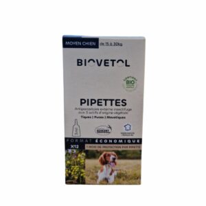 Pipettes antiparasitaires pour chiens